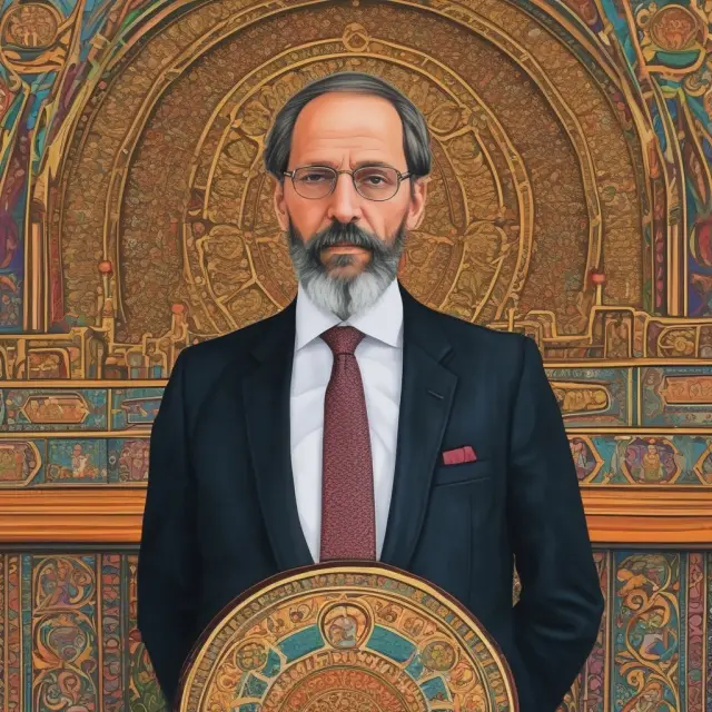 An Austrian economist holding a colorful kaleidoscope that reveals hidden insights from orthodox economic theories, symbolizing the importance of heterodox economics