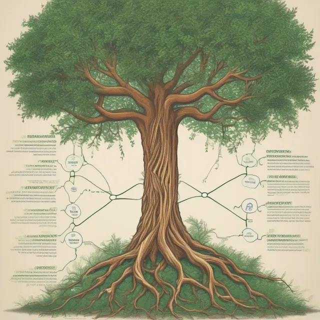 An image of diverse vines from disciplines such as anthropology, sociology, philosophy, and political science intertwining around the trunk of a flourishing heterodox economics tree