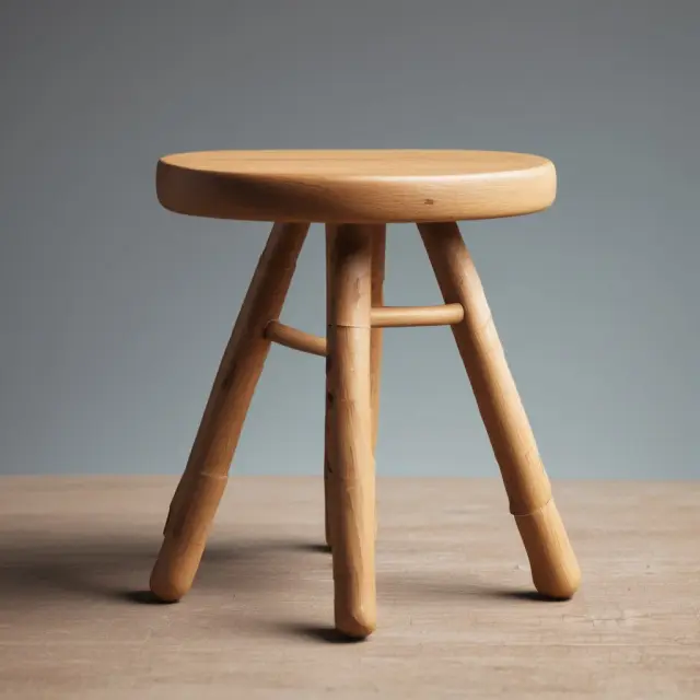Three legs representing risk, return, and volatility balanced atop a base of financial data create a stable stool, symbolizing the effectiveness of multifactor models in portfolio management.