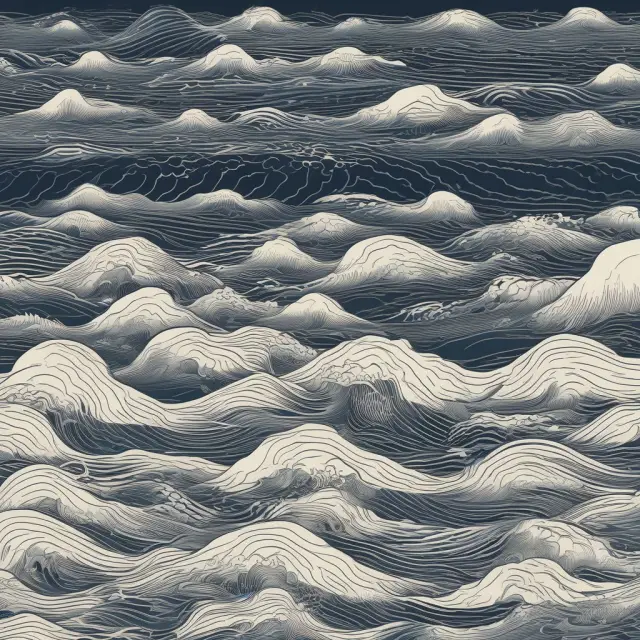 Imagery of heteroskedastic waves illustrating multifactor investment models improving upon the Capital Asset Pricing Model
