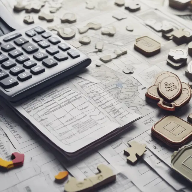 German accounting regulations create financial statement puzzle with income statement, cash flow statement, and balance sheet elements.