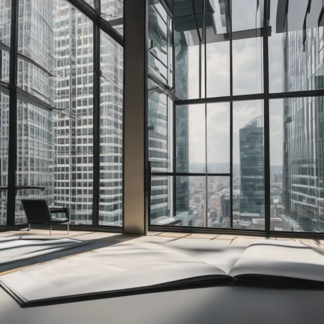 Two accounting giants symbolically depicted as mythical entities comparing their income statement presentation methods: HGB partially obscured, IFRS transparent.