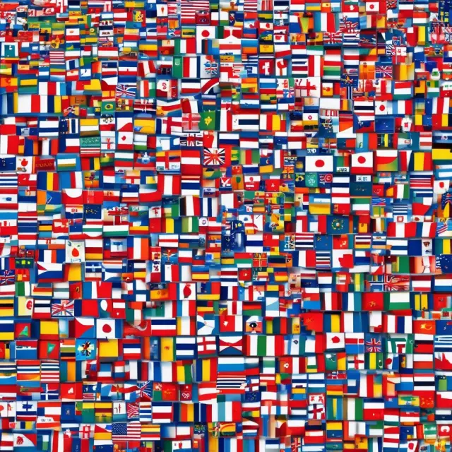 European flags intertwined, illustrating the European Union