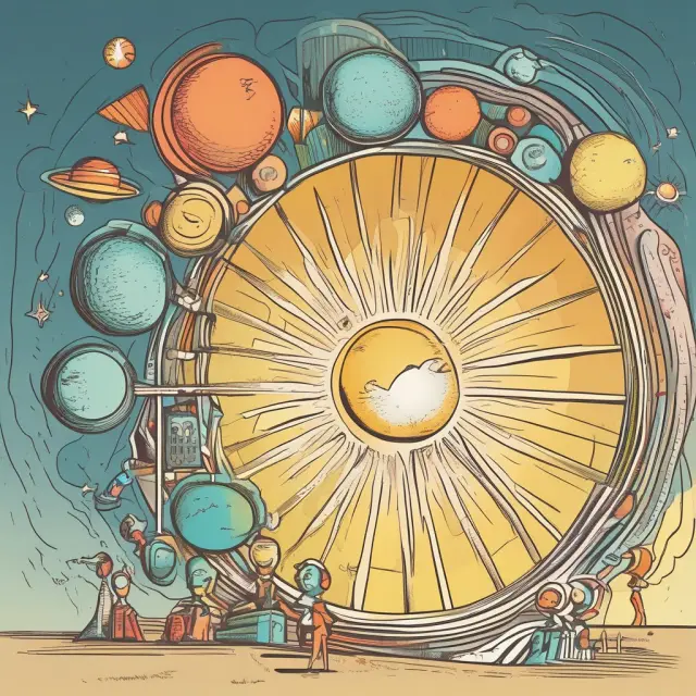 Visualization of FASB, SEC, and AICPA orbs orbiting the GAAP sun, symbolizing their roles in the GAAP hierarchy