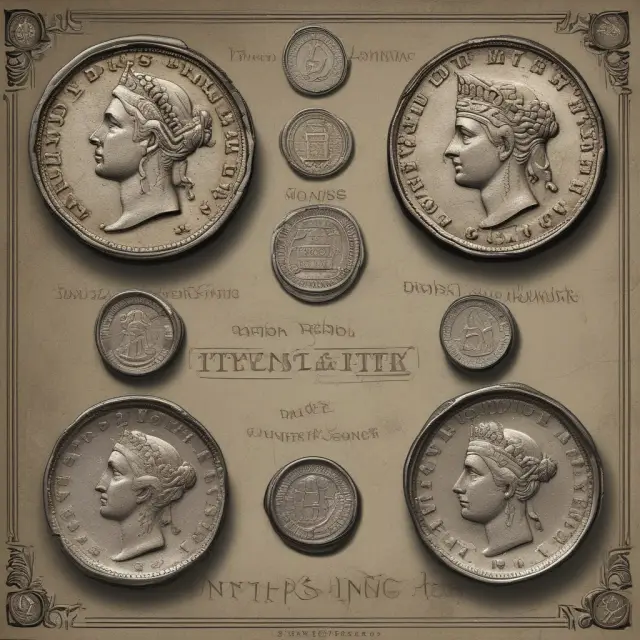 Visual representation of FIFO, LIFO, and HIFO inventory methods as ancient coins on a balance scale