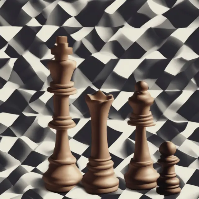 High-Frequency Trading (HFT) depicted as a strategic game on a chessboard, with pieces representing market liquidity, bid-ask spreads, and market stability