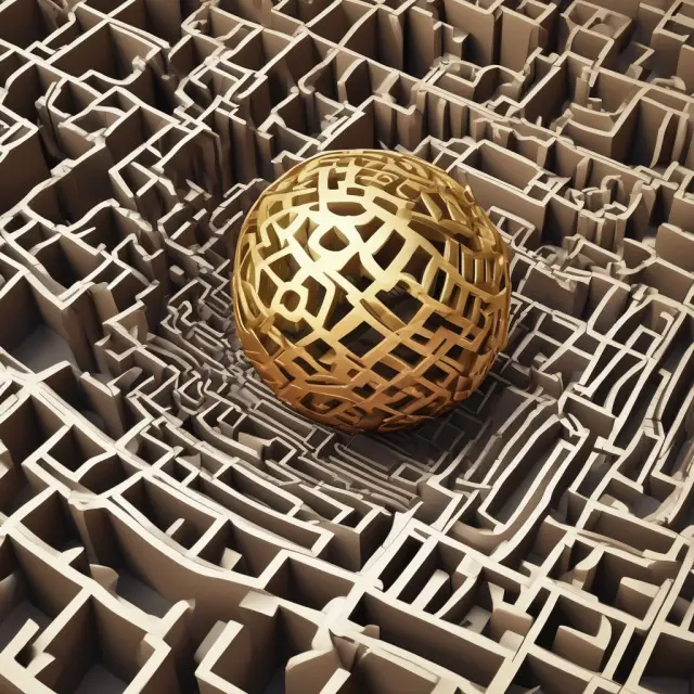 Golden ball navigating a maze, representing high-ratio loans exceeding the 80% LTV