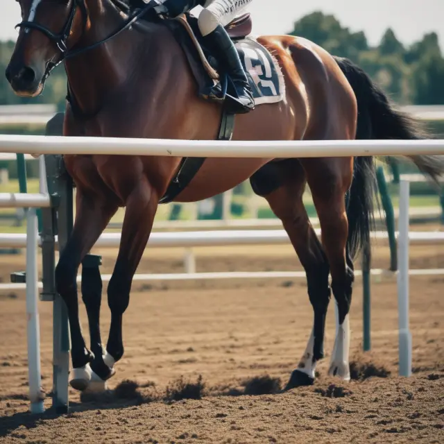 A racehorse at the starting gate faces six obstacles: latency, cost, regulation, security, scalability, and competition.