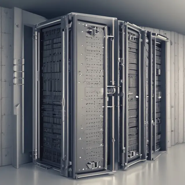 An encrypted castle with moats of firewalls protects high-speed data feeds flowing as a river through its walls