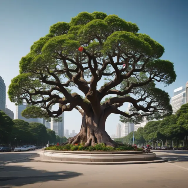 An ancient tree symbolizing HSBC