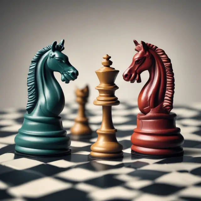 High street banks compete with niche and challenger banks in a game of chess, symbolizing the evolving retail banking landscape.