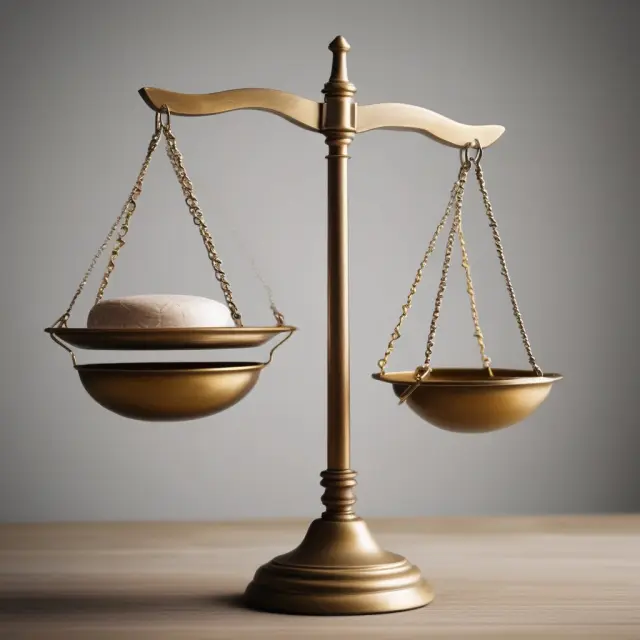 Two balance scales with golden coins representing HCE and NHCE contributions, ensuring equality