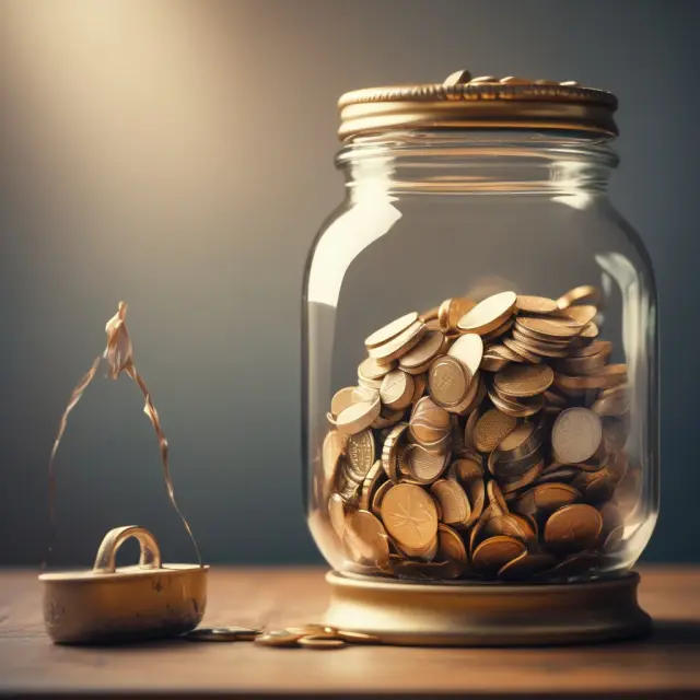 An HCE scaling back their golden jar of savings compared to other employees, illustrating the impact on retirement planning and their exploration of alternative strategies.