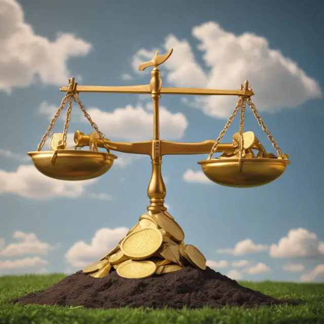 Golden see-saw weighing debt and equity, representing the benefits and drawbacks of highly leveraged transactions