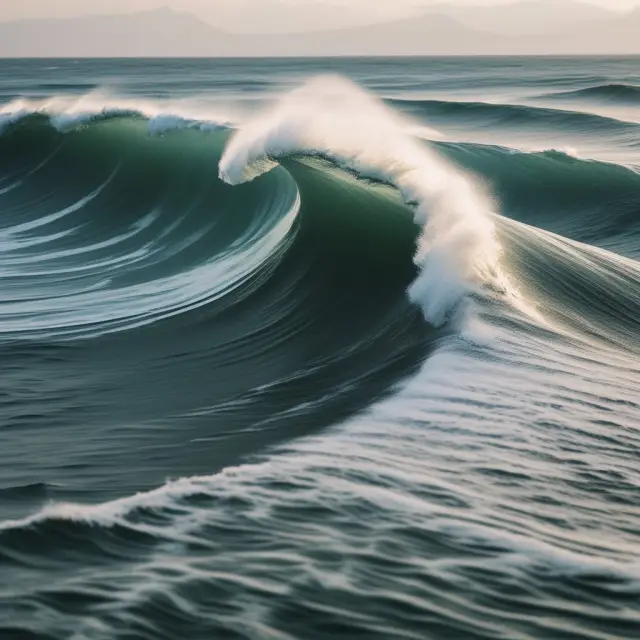 A wave symbolizes the high-water mark in investing, cresting over a sea of performance fees to protect investors