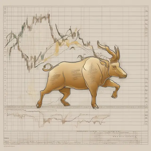 Golden bull and bear engaging in the hikkake pattern