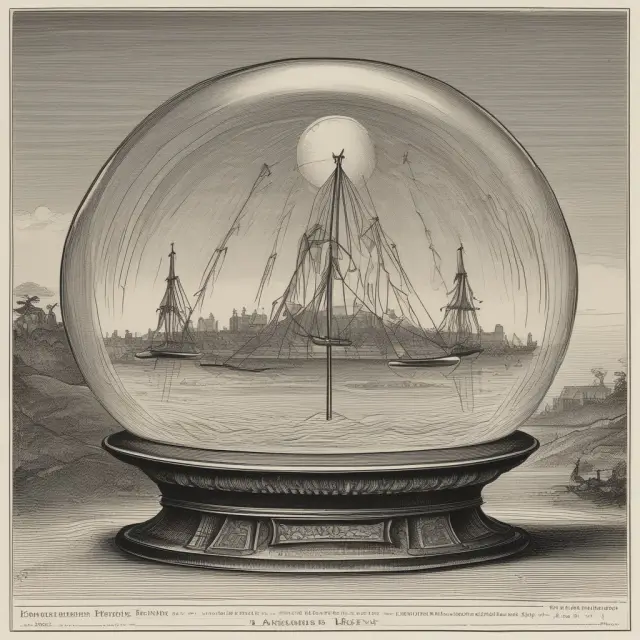 Crystal ball depicting Hindenburg Omen