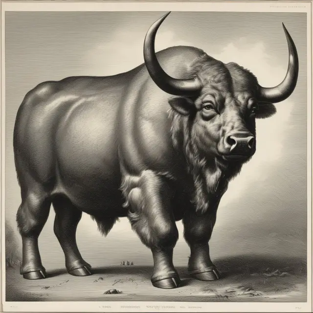 Two mythical creatures, a bull and bear, facing off on a battlefield. Bull with positive McClellan Oscillator and Hindenburg Omen conditions met. Bear with negative MCO and H Owen indicators.