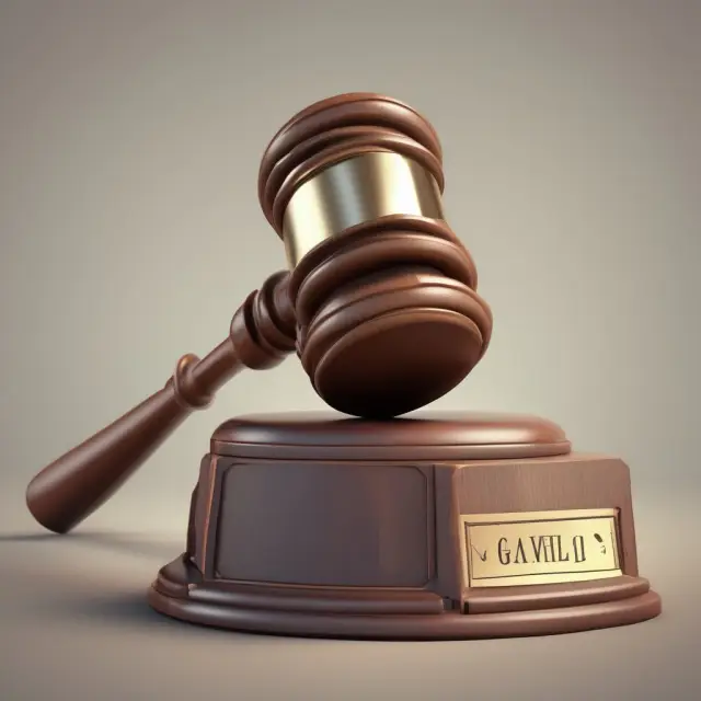 Gavel striking a bid price tag on an auction block, illustrating the benefits and risks associated with hitting the bid in trading