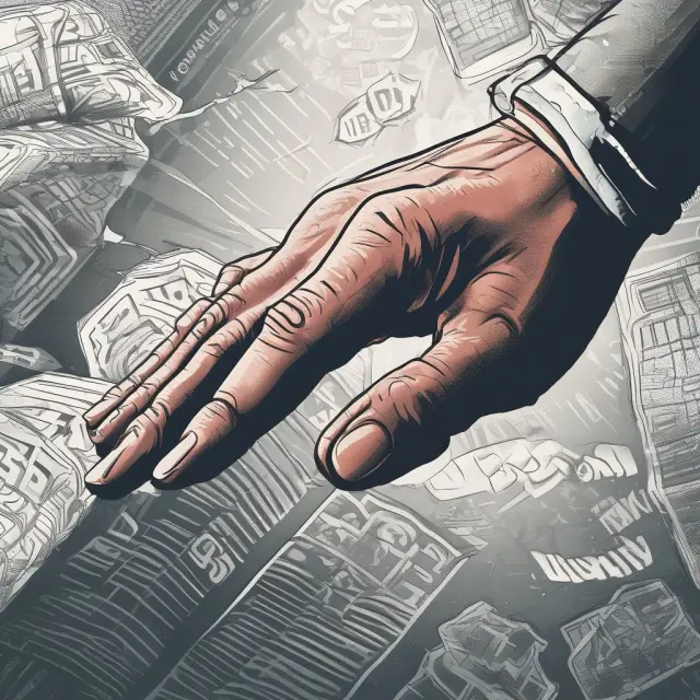 Trader selling securities at current market bid price, illustrating hit the bid concept
