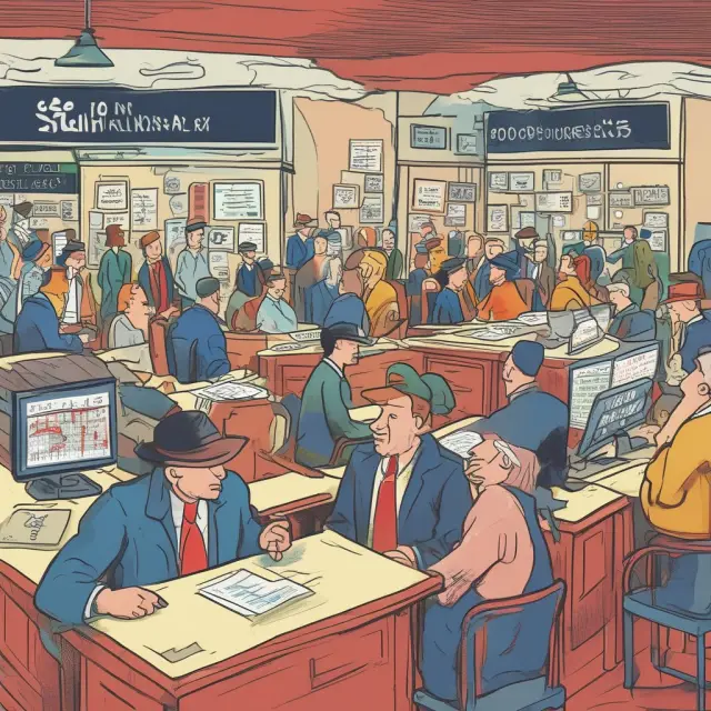 Dynamic traders interacting with Heath-Jarrow-Morton Models for arbitrage opportunities and derivatives pricing in a bustling marketplace.