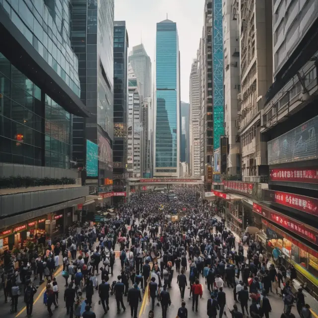An expansive garden filled with various blooming flowers symbolizing listed companies, thriving under the sun representing global opportunities at the Stock Exchange of Hong Kong