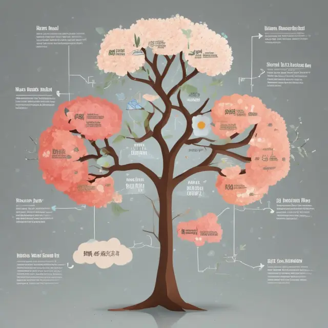 Image depicting a graph transforming into a blooming tree, representing HMO market share growth and trends.