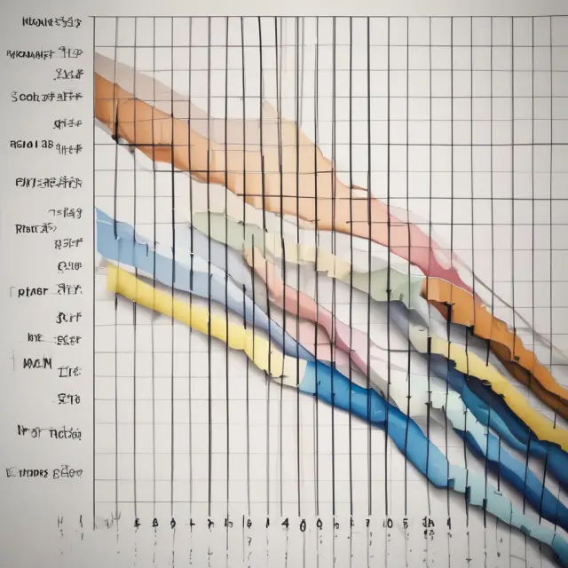 Logarithmic scale chart and a hockey stick chart side by side, contrasting sudden shifts with gradual trends