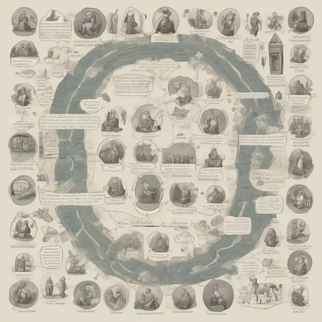 An image of a time-line filled with mosaic tiles depicting milestones in Holacracy