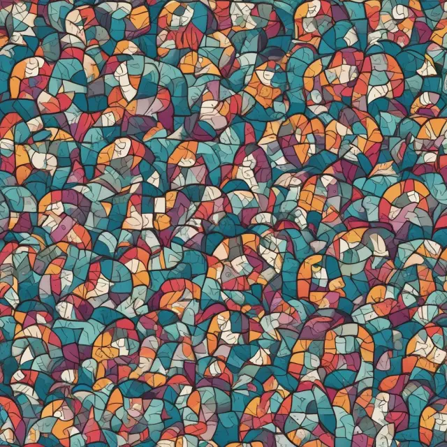 A vibrant mosaic of interconnected individuals, each representing an autonomous role in a flexible holacratic organization