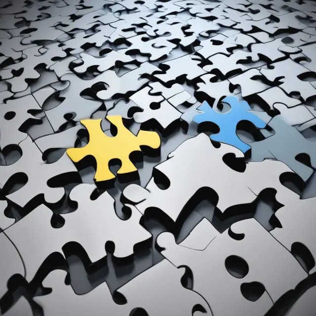 Visual comparison of registered (transparent puzzle piece) and bearer (faceless puzzle piece) securities - ownership transparency contrasted.