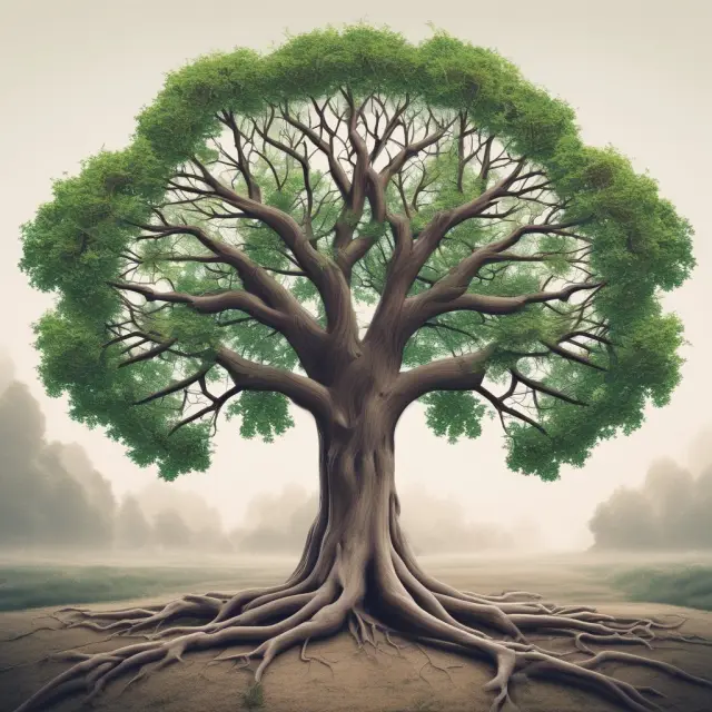 Tree with branches representing Berkshire Hathaway