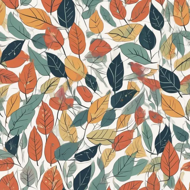 A collection of colorful leaves, each swaying differently in the wind, symbolizing diversified investments under MPT