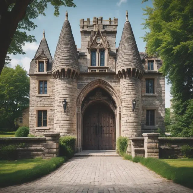 A landlord, symbolized by a castle gatekeeper, stands guard over property while managing holdover tenants and their eviction proceedings