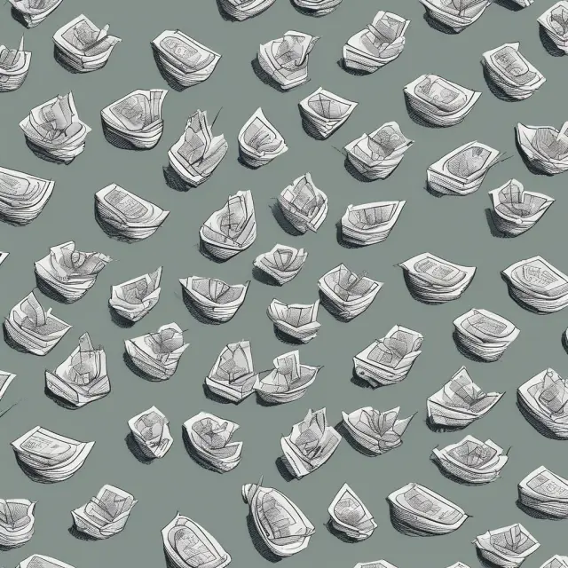An image of floating checks bobbing between two boats representing banks, symbolizing retail transactions that have been initiated but not yet fully processed