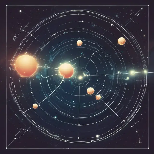 Stars representing individual sector stocks in a constellation, bonded together to form a HOLDR