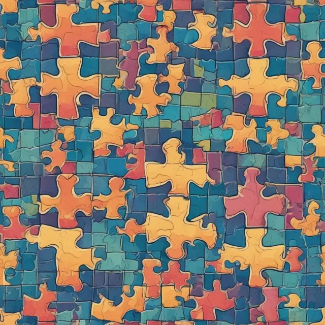 An intricate mosaic of puzzle pieces representing Biotech, Retail, and Pharmaceutical HOLDRs