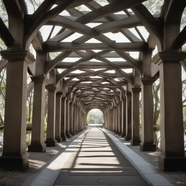 An image of a sturdy bridge connecting two sides, symbolizing the legacy and potential reforms of HAMP, with each pillar representing valuable lessons from its implementation.