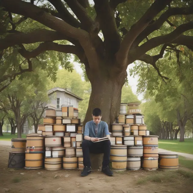 A student with books contemplates between using RRSP funds from the Home Buyers
