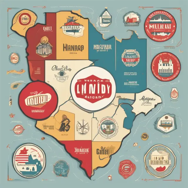 A shield made of familiar brand labels protects a map, illustrating the comfort and confidence investors have in their home markets (home country bias)