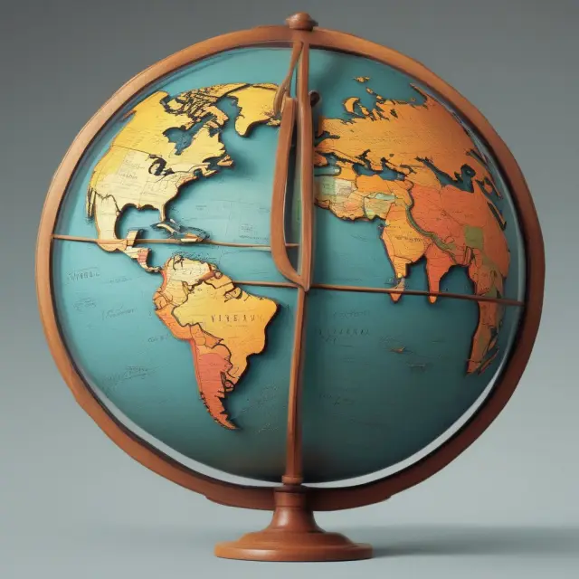 A balanced globe illustrates the importance of global investment diversification in combating home country bias.