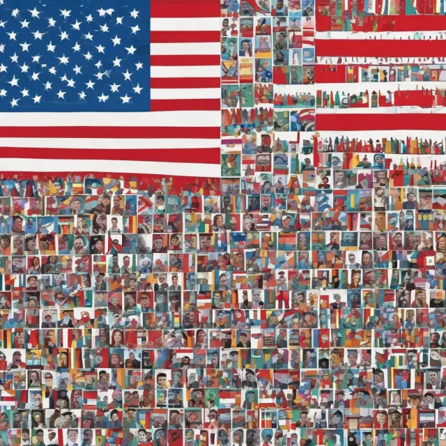 A colorful mosaic illustrating frequently asked questions about home country bias in institutional investing, promoting global diversification