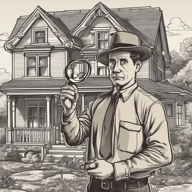 Home inspector meticulously examining property, revealing potential issues