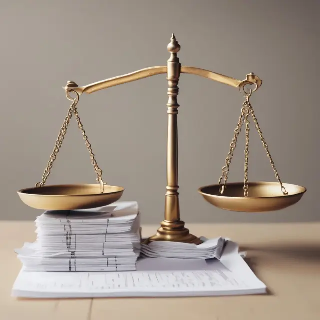 A balanced scale comparing mortgage papers, credit scores, and home equity loan offers. Encouraging thoughtful decision-making for applicants.