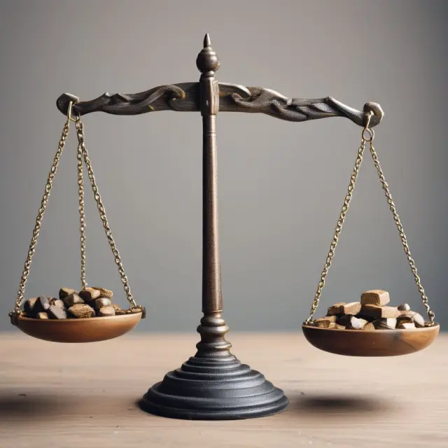 An investor weighs the importance of homemade and traditional dividends on a scale, symbolizing the balance between portfolio sales and passive income generation