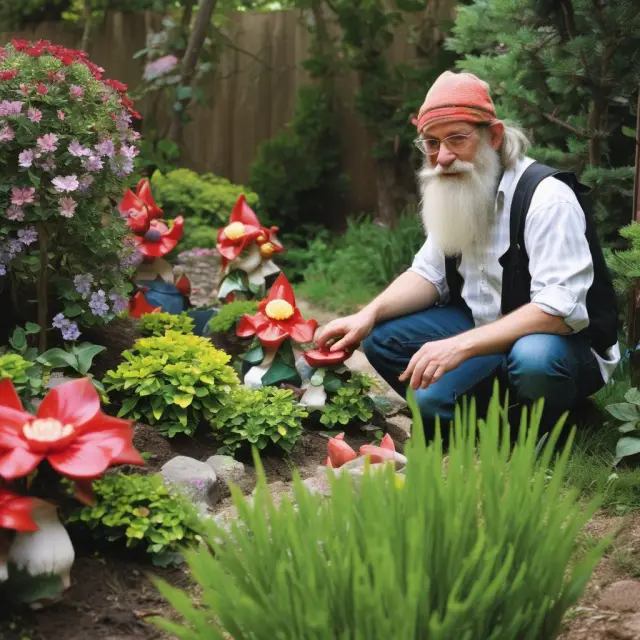 Image of a cheerful garden gnome holding certifications, symbolizing the importance of hiring a certified contractor for successful home modifications.