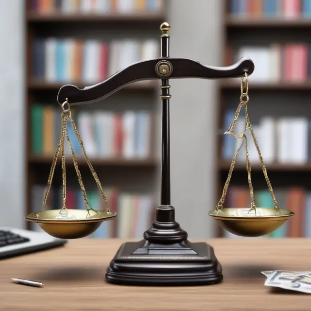 Two scales compare home office tax deductions: one represents the regular method with accurate expenses, while the other symbolizes the simplified method using a standard rate per square foot