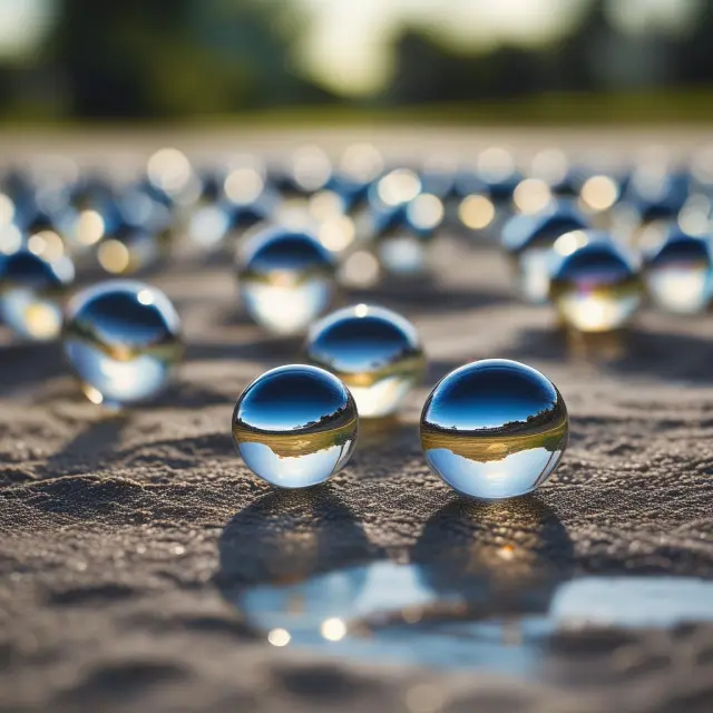 Community members holding transparent glass balls representing HOA fees, illustrating financial transparency