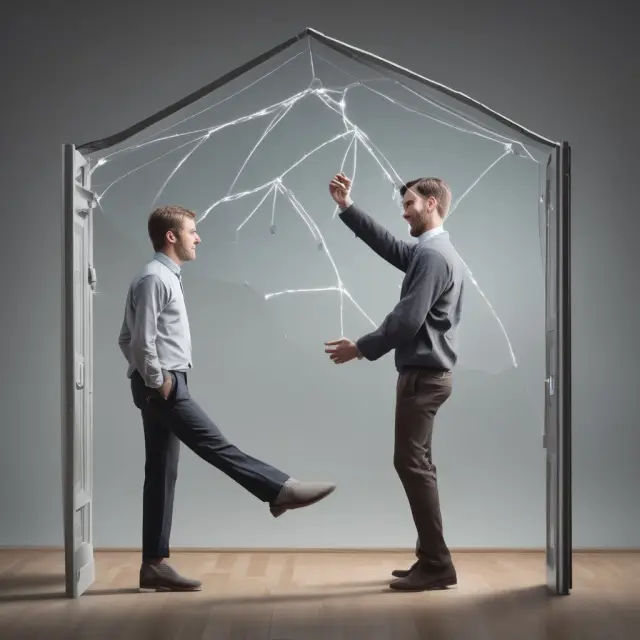 Lender and homeowner negotiating mortgage terms under PMI protection