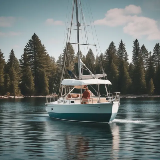 Homeowner sailing towards financial security as they automatically cancel their Private Mortgage Insurance, symbolizing the benefits of the Homeowners Protection Act